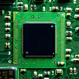 Close-up of microprocessor