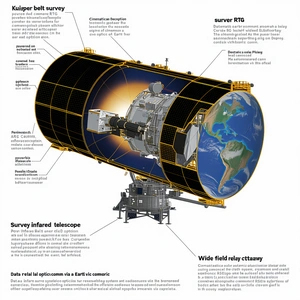 The Image Is A Diagram Of A Spacecraft, Showing Its Various Components And Their Functions