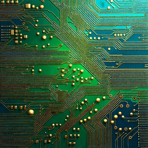 Circuit board with digital particles