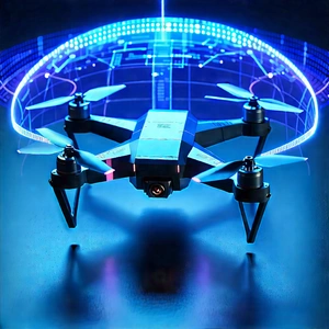Drone with holographic display