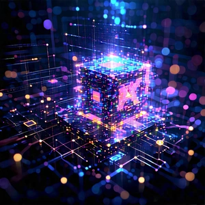 Blockchain Network Visualization With Image, There