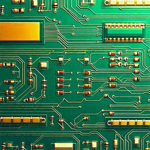 Close-up of electronic circuit