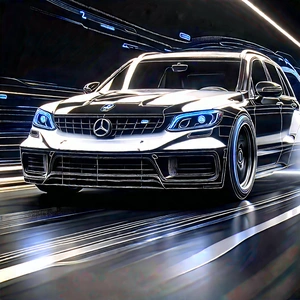 Automotive Technology In Field Deployment With Black Mercedes