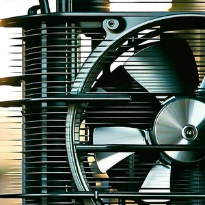 Tech Macro Photography: Close-up of cooling system
