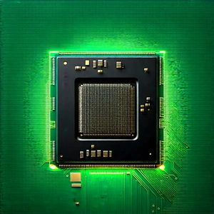 Close-up of microprocessor