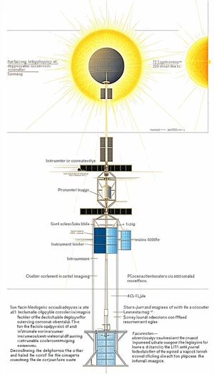 The Image Is A Diagram Of A Space Station, Showing The Various Components And Their Functions