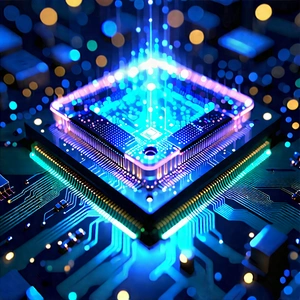 Microchip with holographic projection