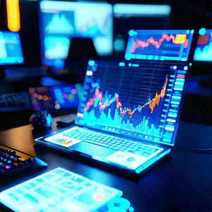 Financial technology in tech office