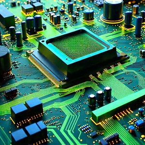 Circuit board with laser scanning