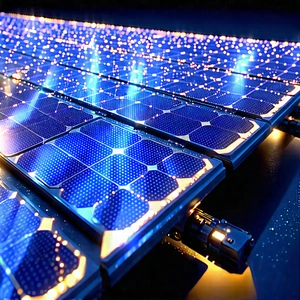 Solar Panel With Holographic Projection With Solar Panel