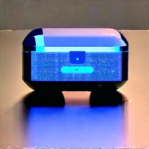 Wireless earbuds with glowing screen