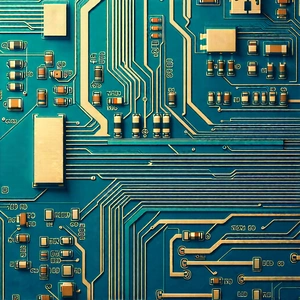 Close-up of electronic circuit