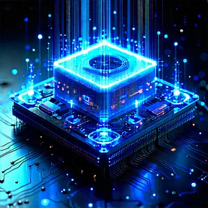Quantum computer with data streams