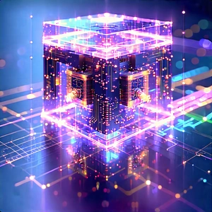 Quantum computer with holographic projection