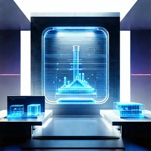 (futuristic:1.1) research laboratory