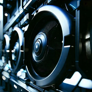 Close-up of cooling system