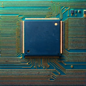 Close-up of electronic circuit