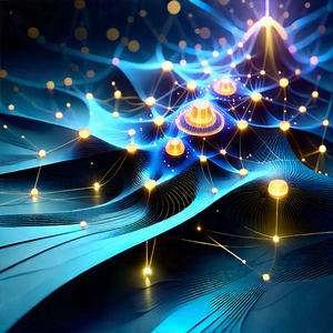 Blockchain Network Visualization With Image, There