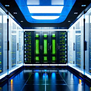 (futuristic:1.23) Server Room With Image, There