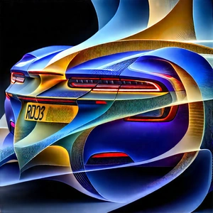 Automotive Technology In (design:1.22) Studio With Painting Car,