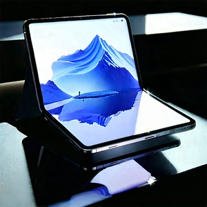 Tablet With Streaming Content With Laptop Computer