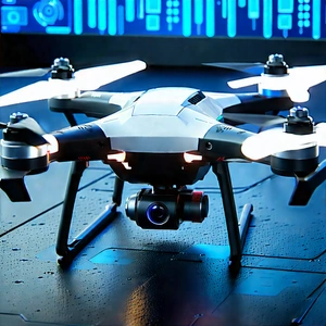 Drone With Data Visualization With Small Drone