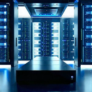 (futuristic:1.27) server room