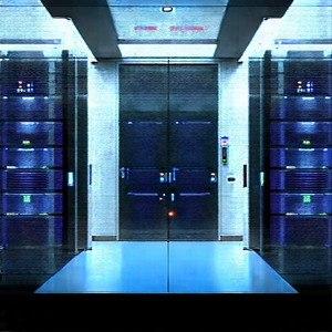 (futuristic:1.2) server room