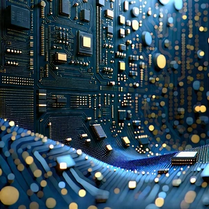 Close-up Of Sensor Array With Close-up Computer