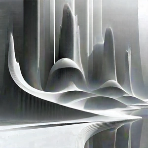 Futuristic Digital Workspace With Image