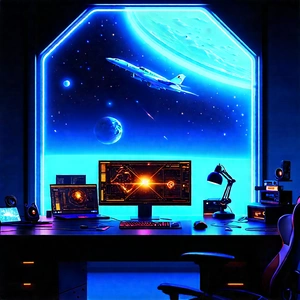 Aerospace Technology In Tech Office With Image, There