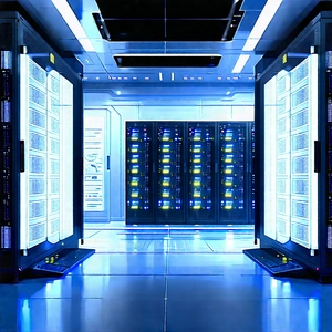 Futuristic server room