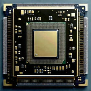 Close-up of microprocessor