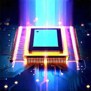Microchip with holographic projection