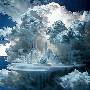 Cloud Computing Visualization With Image, There