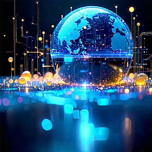 Big Data Visualization With Blue White