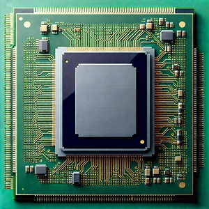 Close-up of microprocessor