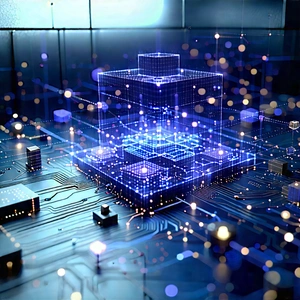 Blockchain Network Visualization With Computer Circuit
