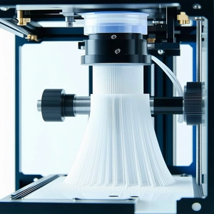 A Machine With A Clear Plastic Container On Top Of It