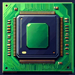 Close-up of microprocessor