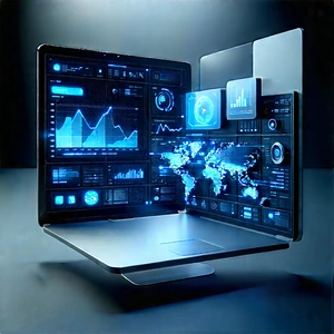 Innovative Communication Tool (design:1.22) With Laptop Computer