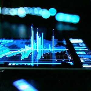 Tablet with data visualization