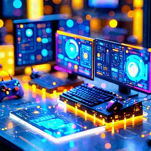 Entertainment Technology In Research Center With Image, There