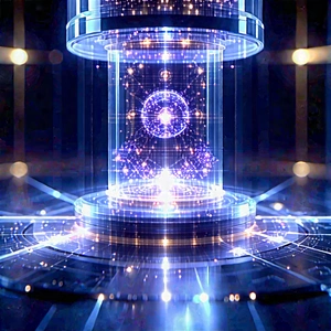 Quantum computer with laser scanning