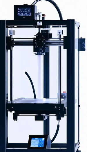 A 3d Printer Is Shown In A Close-up View