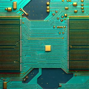 Close-up of electronic circuit