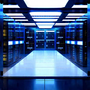 (futuristic:1.28) Server Room With Image, There