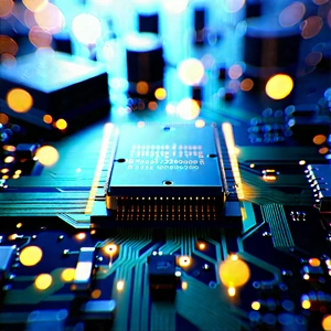Close-up of electronic circuit