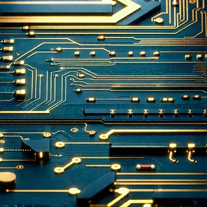 Close-up of electronic circuit