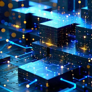 Blockchain Network Visualization With Image, There